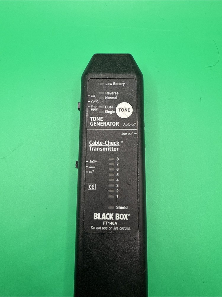 Tone Generator And Cable-check Transmitter Black Box Ft146a