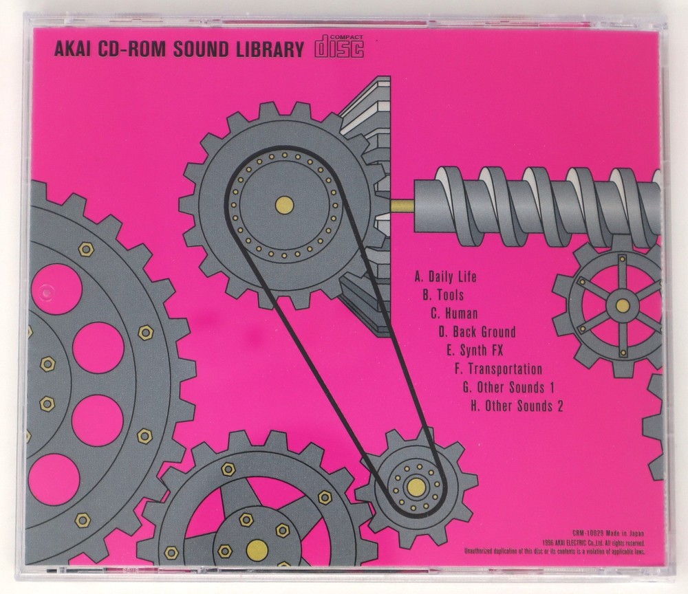 Akai Professional Sound Library Volume 6 Akai Format Sample Library Sampling CD
