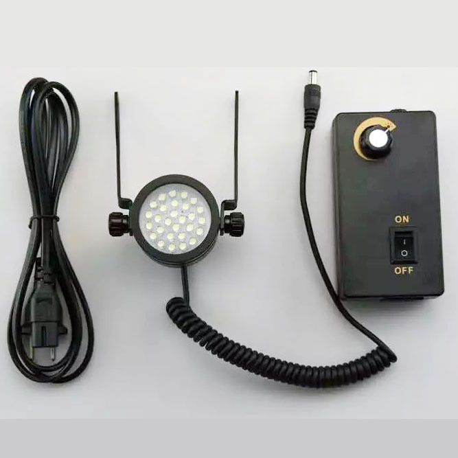 Stereo Microscope Dipped 30 LED Bubles Aluminum Alloy Oblique Ring Light Source