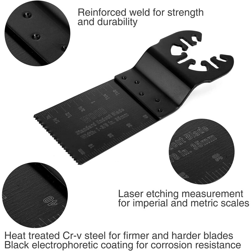 WORKPRO 23-Pieces Metal Wood Oscillating Saw Blades Set Quick Release Multitools