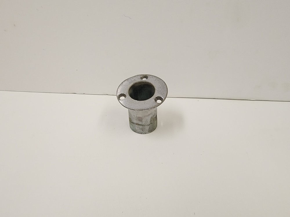 Chrome Plated Bronze Flush Mount 15 Degree Angle Flagpole Base