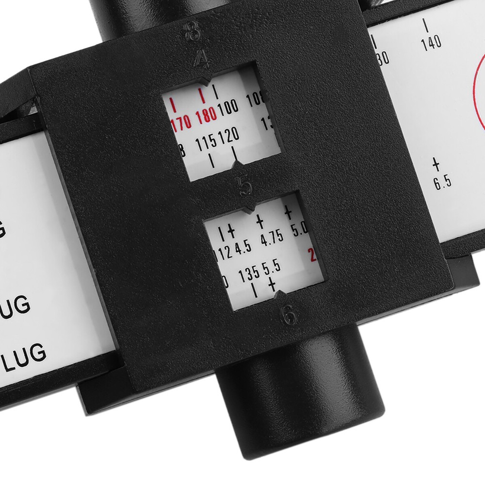 Wheel Bolt Pattern Gauge Tool 4 5 6 8 Lug Pattern Quick Measure Slide Hand Held✔