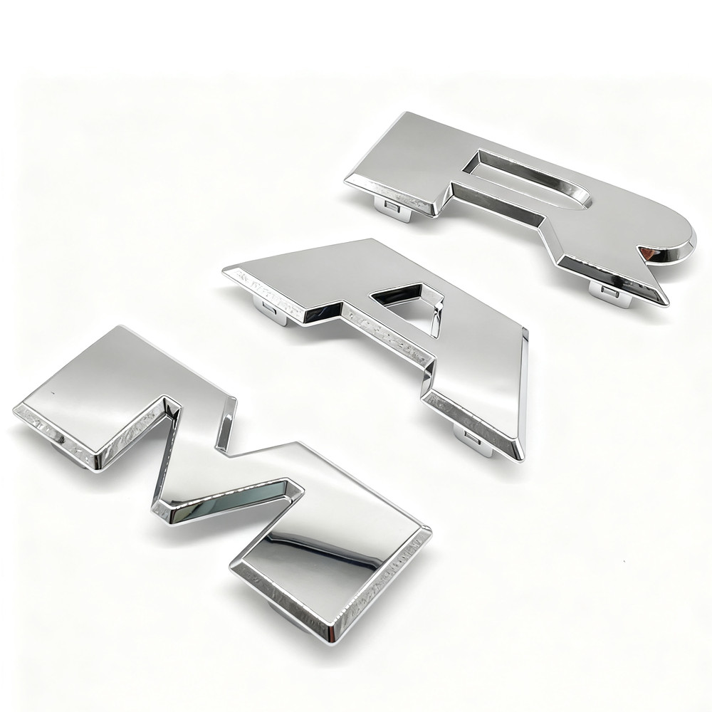 Chrome Replacement Grille Letter For R-A-M 1500 Front Emblem 2019-24 Accessories
