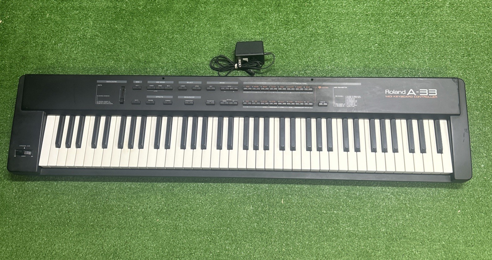 Roland A-33 Midi Keyboard Controller 76 semi-weighted keys.