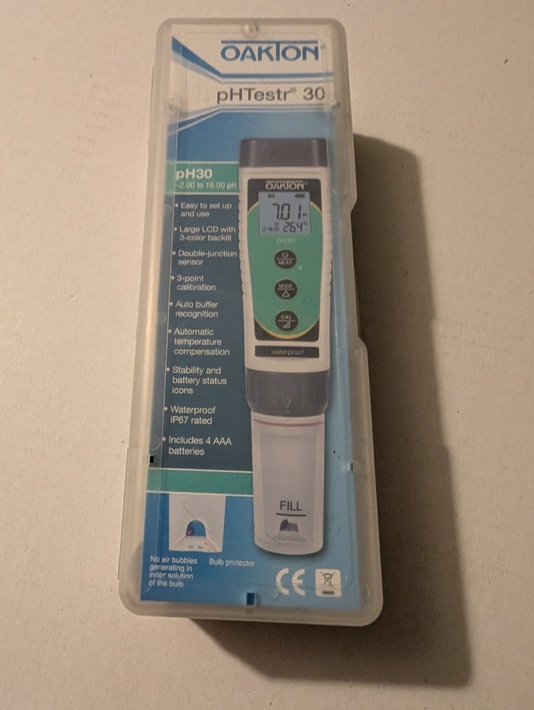 Oakton  pHTestr 30  PH Meter With Attached Probe