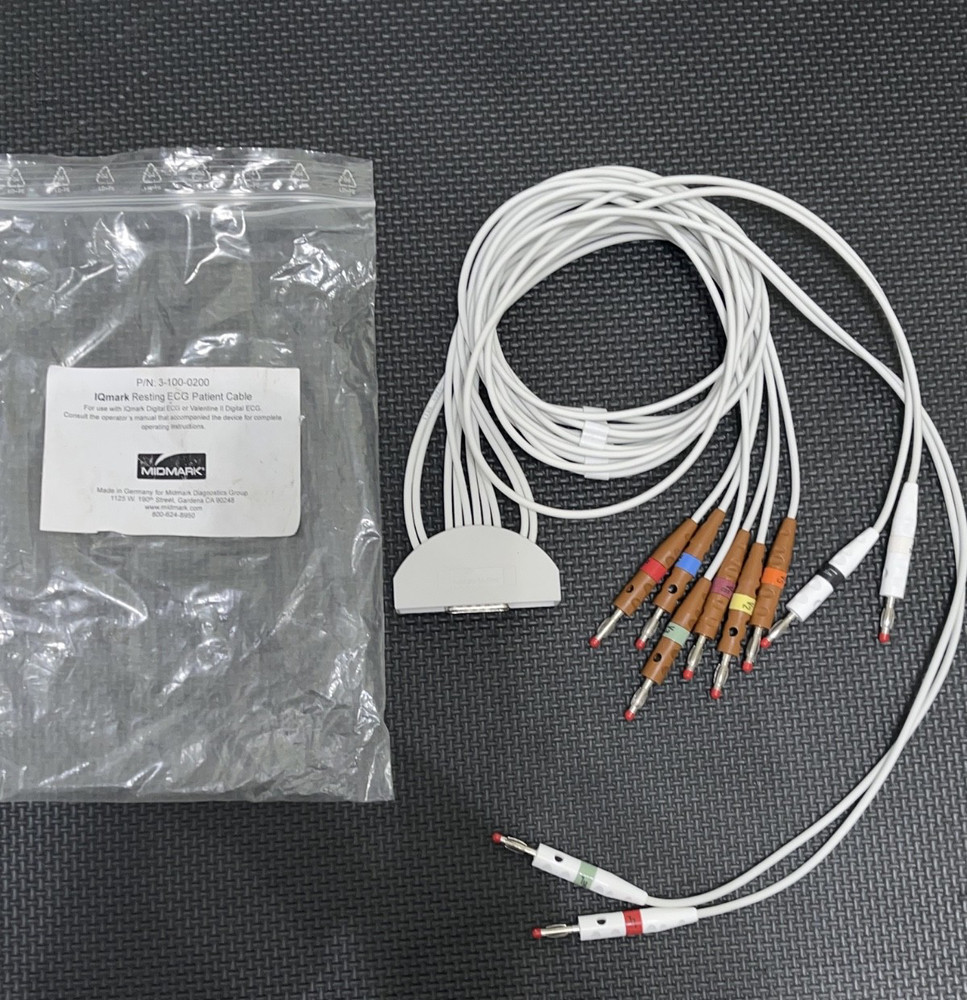 Midmark IQ ECG leads NEW.  Ref 3-100-0200
