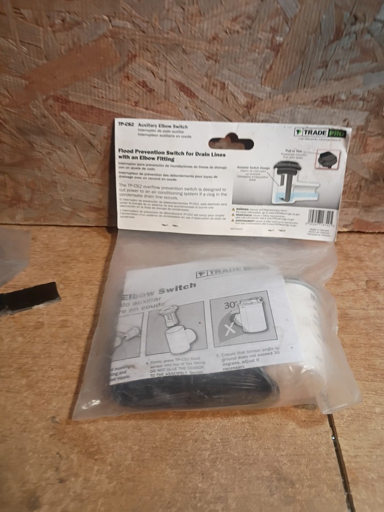 Condensate Drain Line Switch TP-CS2 Overflow Protection
