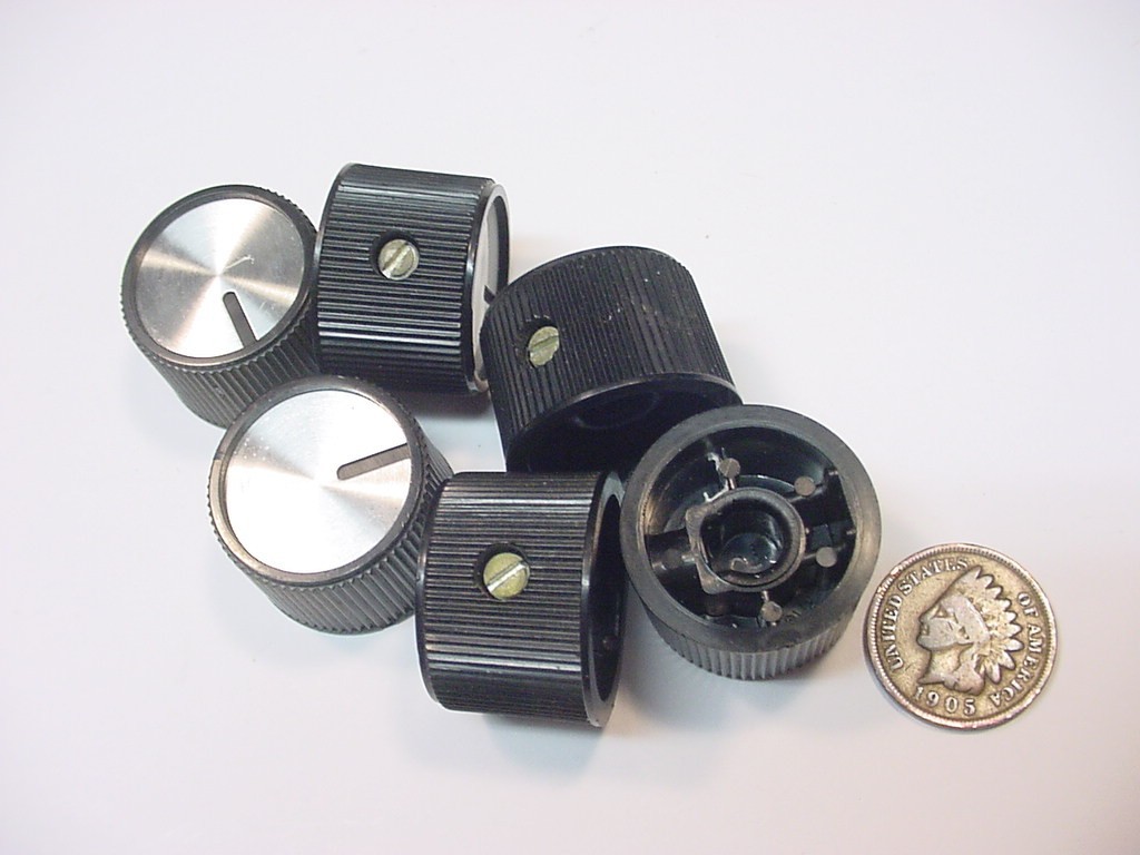 HEATHKIT 6 PCS CONTROL KNOB LOT (for SCA-35 AMPEX A-692 AUDIO RESEARCH SP-3)