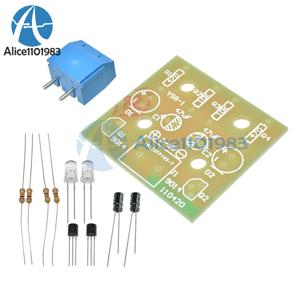 5MM LED Simple Flash Light Simple Flash Circuit DIY Kit