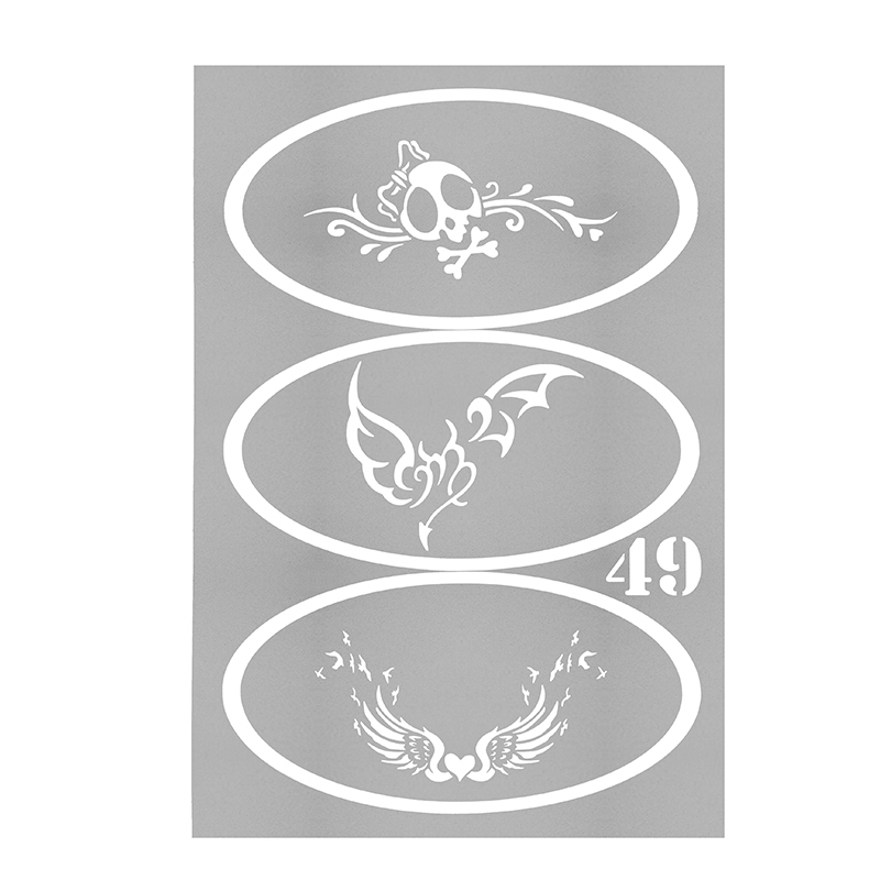 Reusable Airbrush Temporary Tattoo Stencil Art Designs Template 281 Pattern
