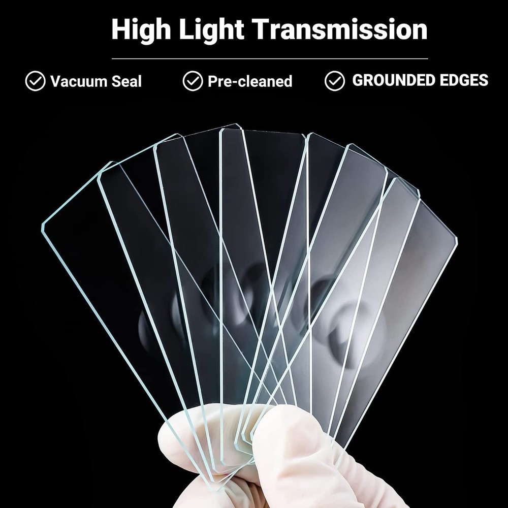 Microscope Slide Concave Single concave 50pcs Glass Slide with Single Depression