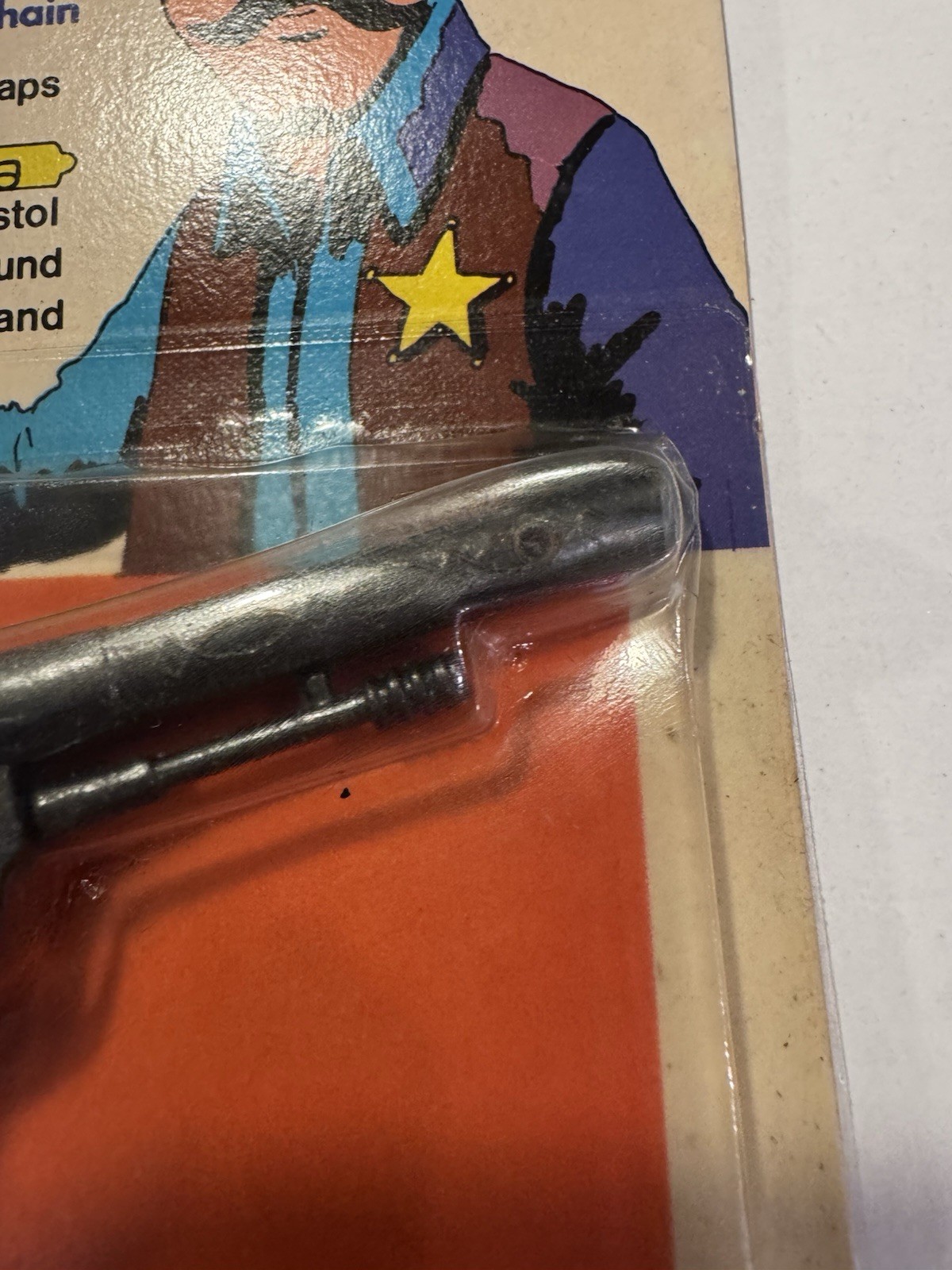 Vintage Die Cast Cowboy Cap Toy Hong Kong MOC Carded No.5003 Toy