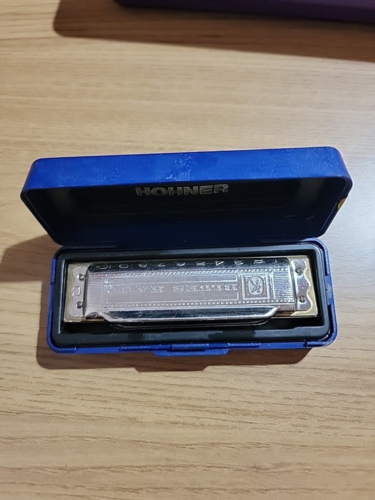 M. HOHNER BLUE HARP.