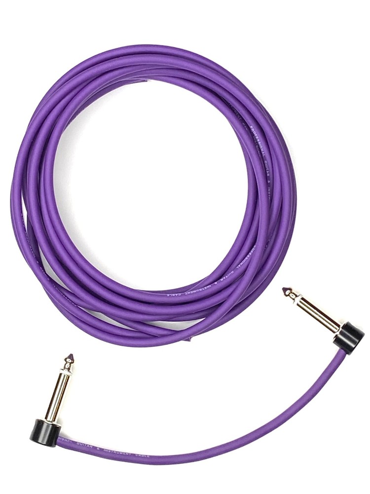 12 ft Purple Guitar Pedal Patch Cable Kit (6 Pack, Solderless, Customizable, ...