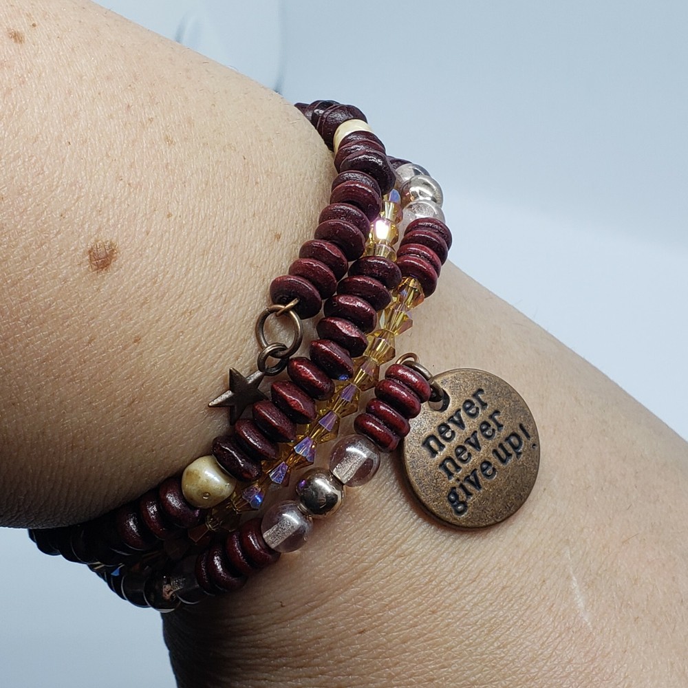 Handmade 3 Tiered Wrap Around Bracelet