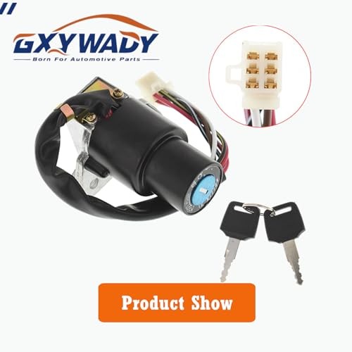 Motorcycle Ignition Switch w/Keys Replacement for KLR650 KLR 650 1987-2007
