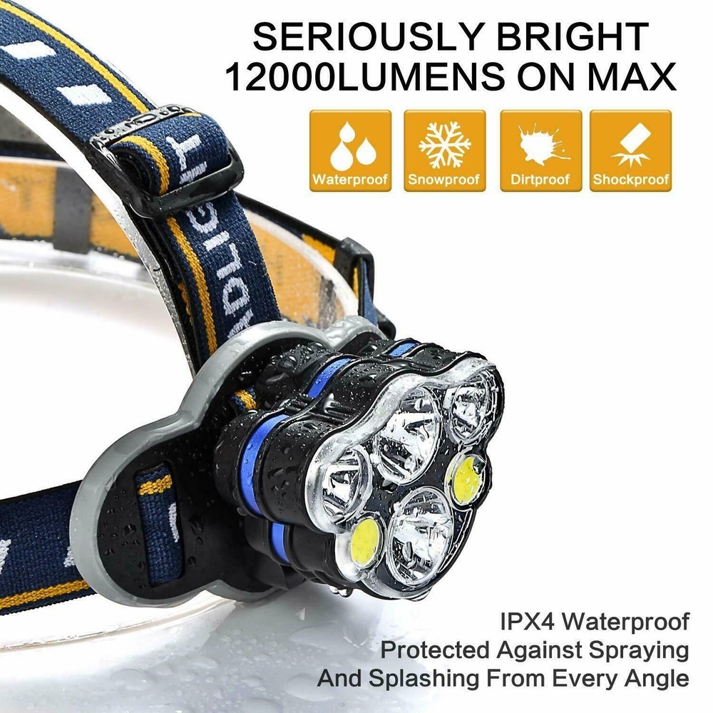 Super Bright 7 LED Headlamp Headlight Flashlight Head Torch