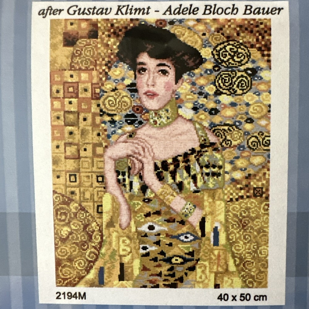 Printed needlepoint  tapestry Canvas Only Klimt Adele 40x50Cm Orchidea