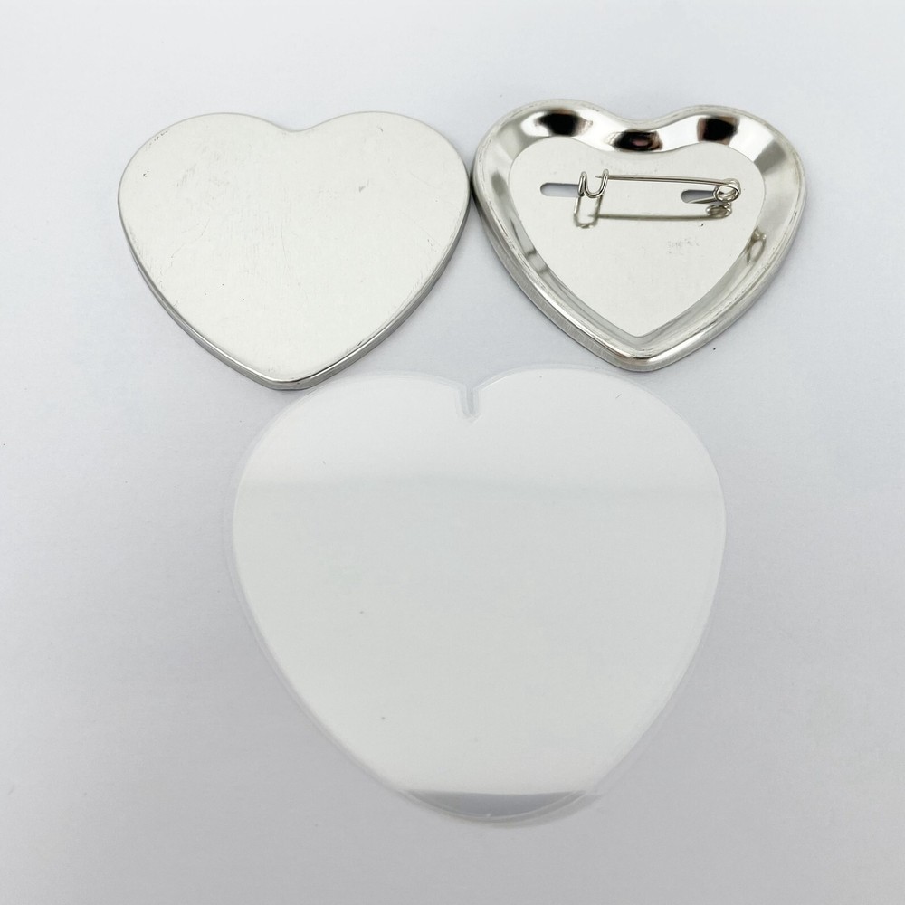 Heart Shape Pin Back Button Parts Badge Maker Craft Tool