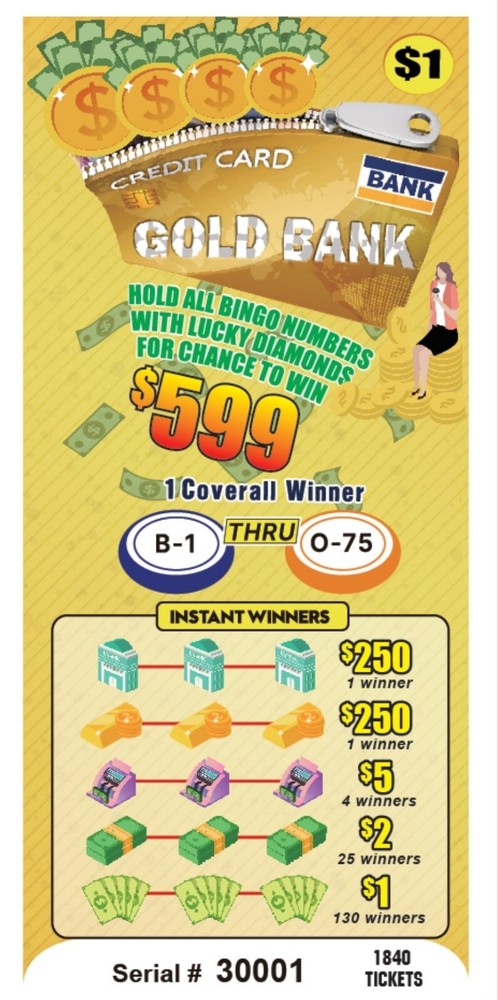 NOVELTY  BINGO PULL TABS GAME