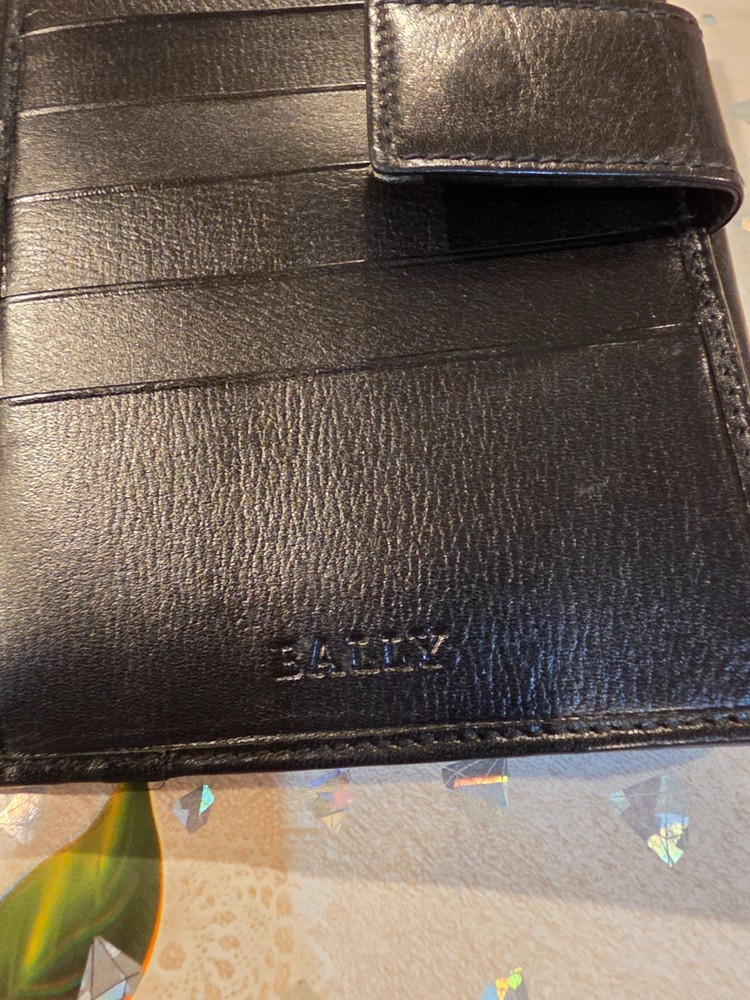 Ballys Black Leather Wallet
