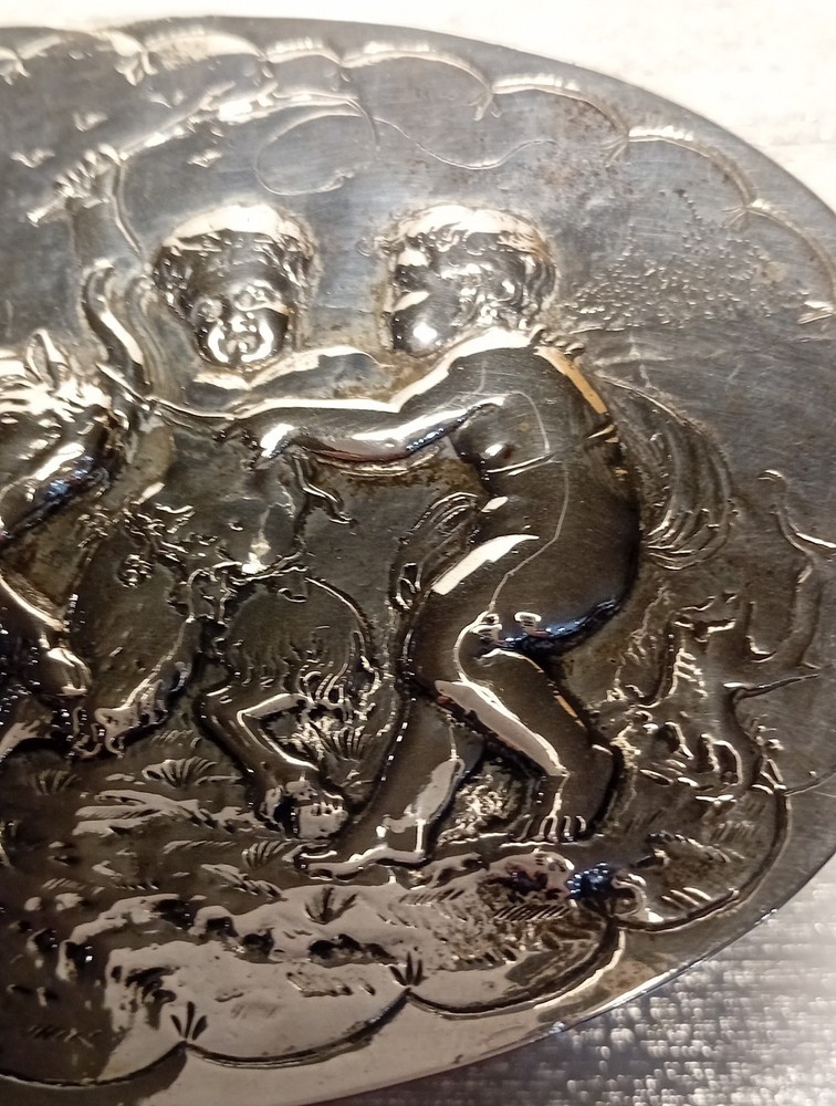 Solid Silver Box 19th Century German, Superb and Very Large.