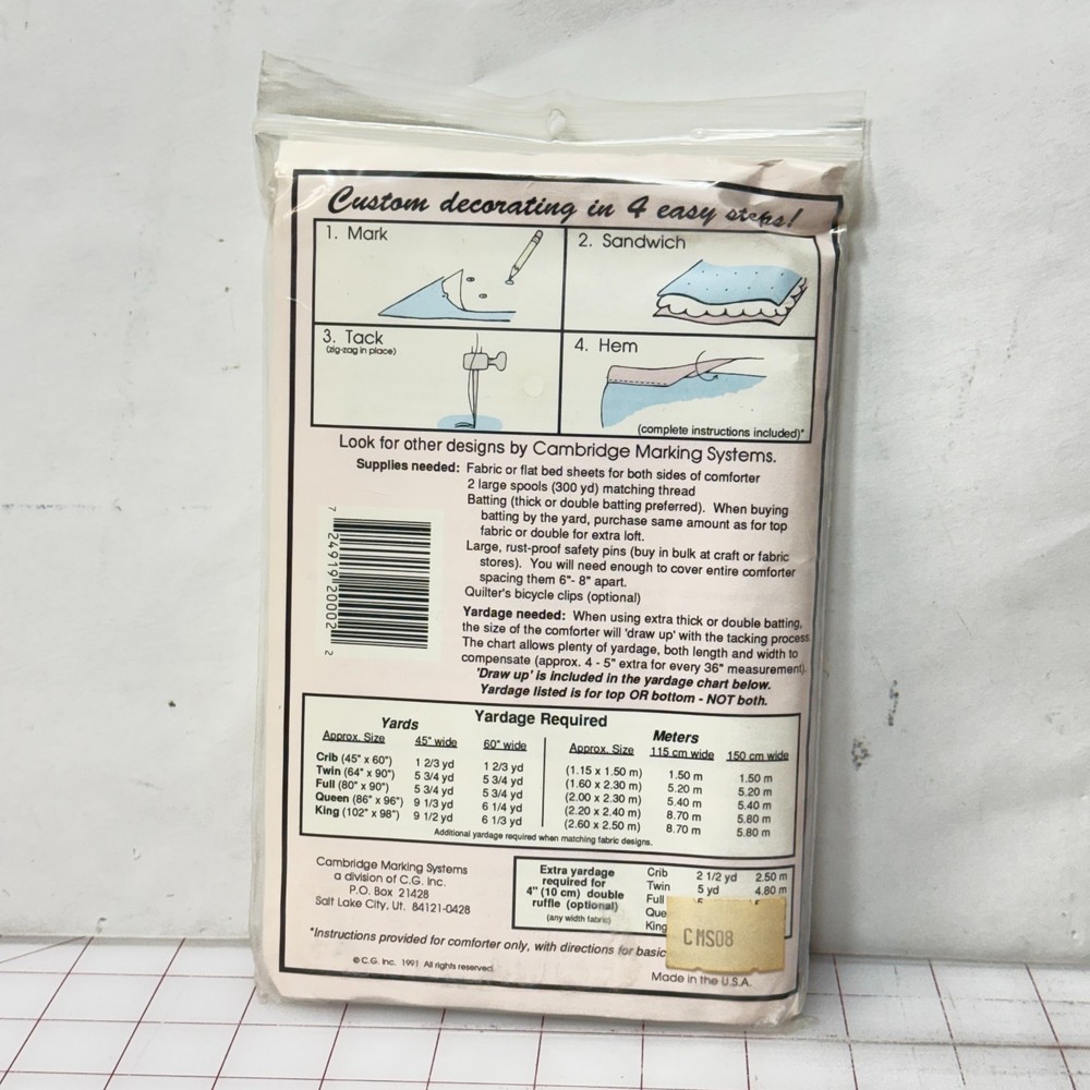 Cambridge Marking Systems - Fabric Template (Hearts) - New