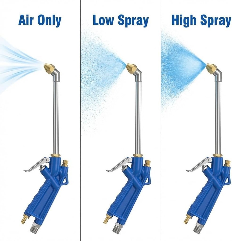 Ergonomic Pneumatic Engine Cleaning Gun with 4Ft Hose for Maximum Efficiency