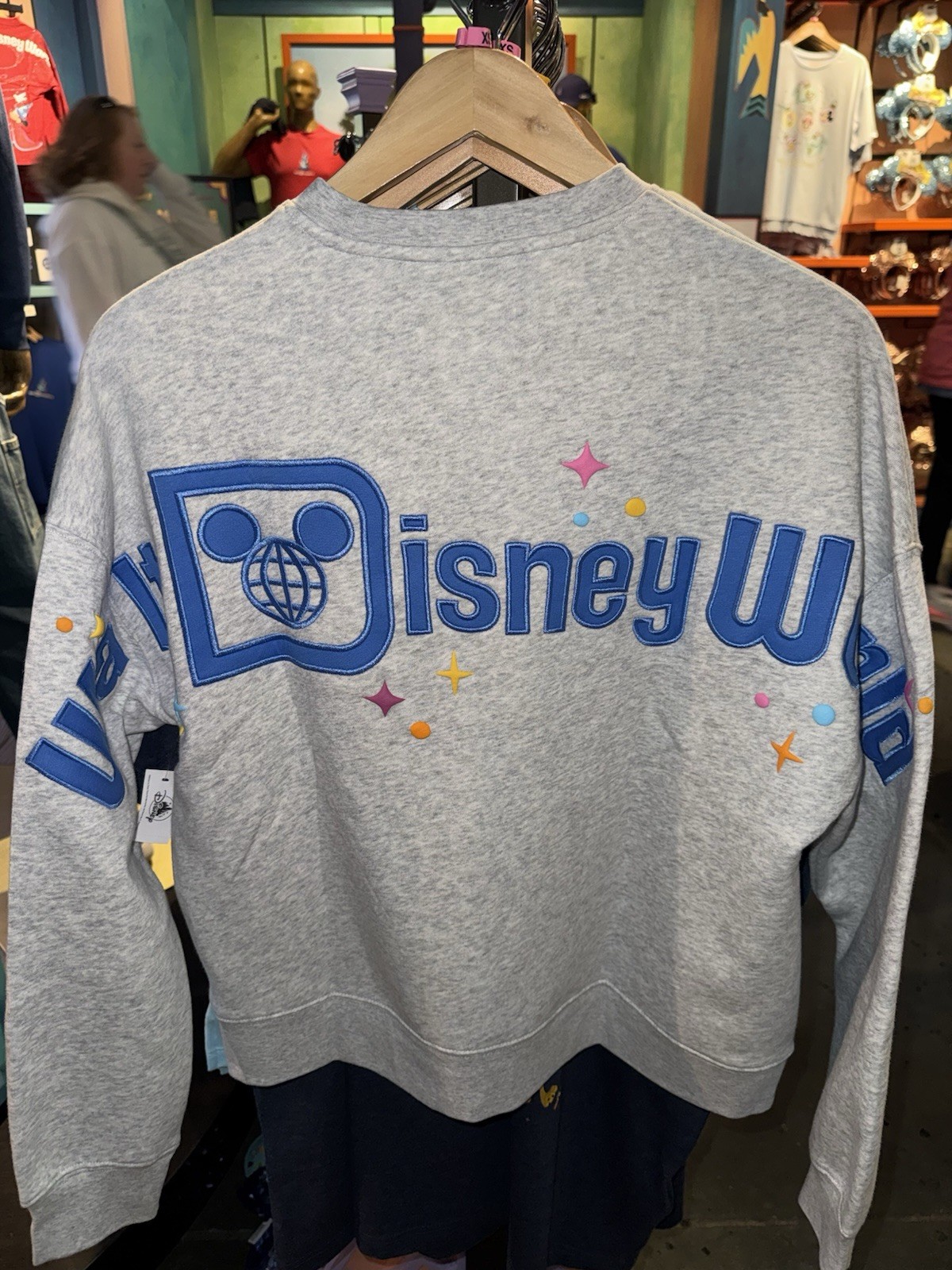 2026 Disney Parks WDW Mickey Minnie Teacup Grey Sweatshirt Adult Sizes NWT!