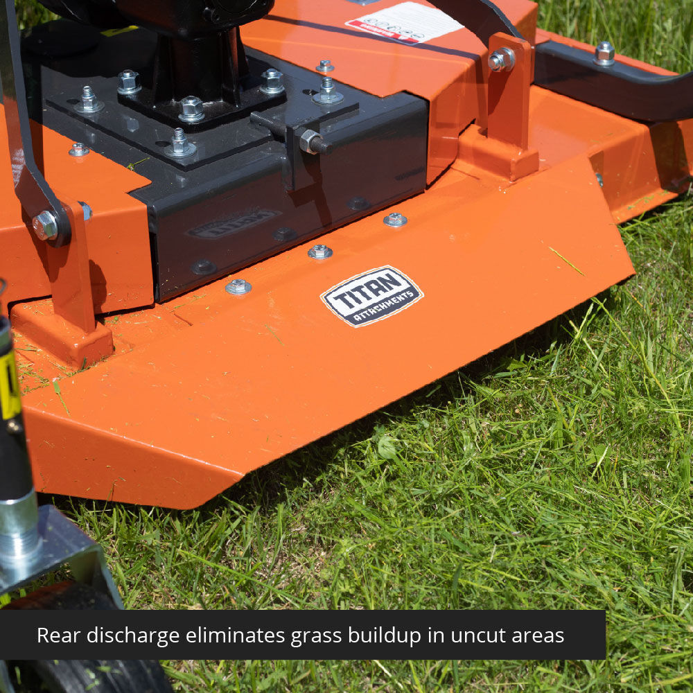 Titan Attachments 3 Point PTO Finish Mower, 48" Cutting Width, Category 1 Hitch