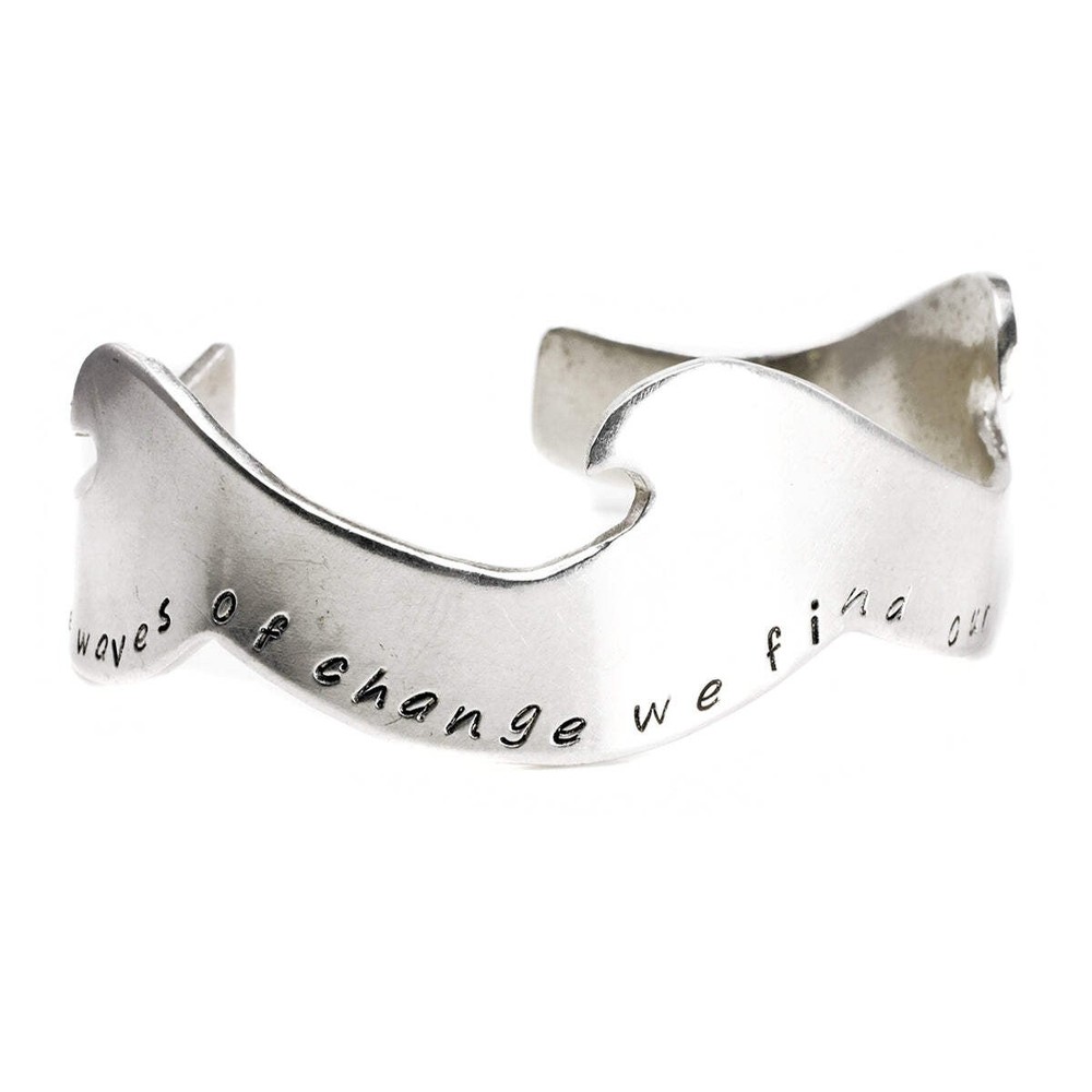 Silver Wave Bangle
