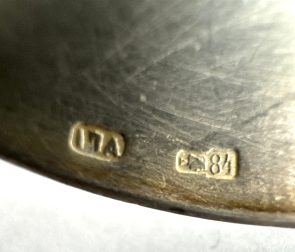 3 Antique Russian 0.84 Silver Spoons