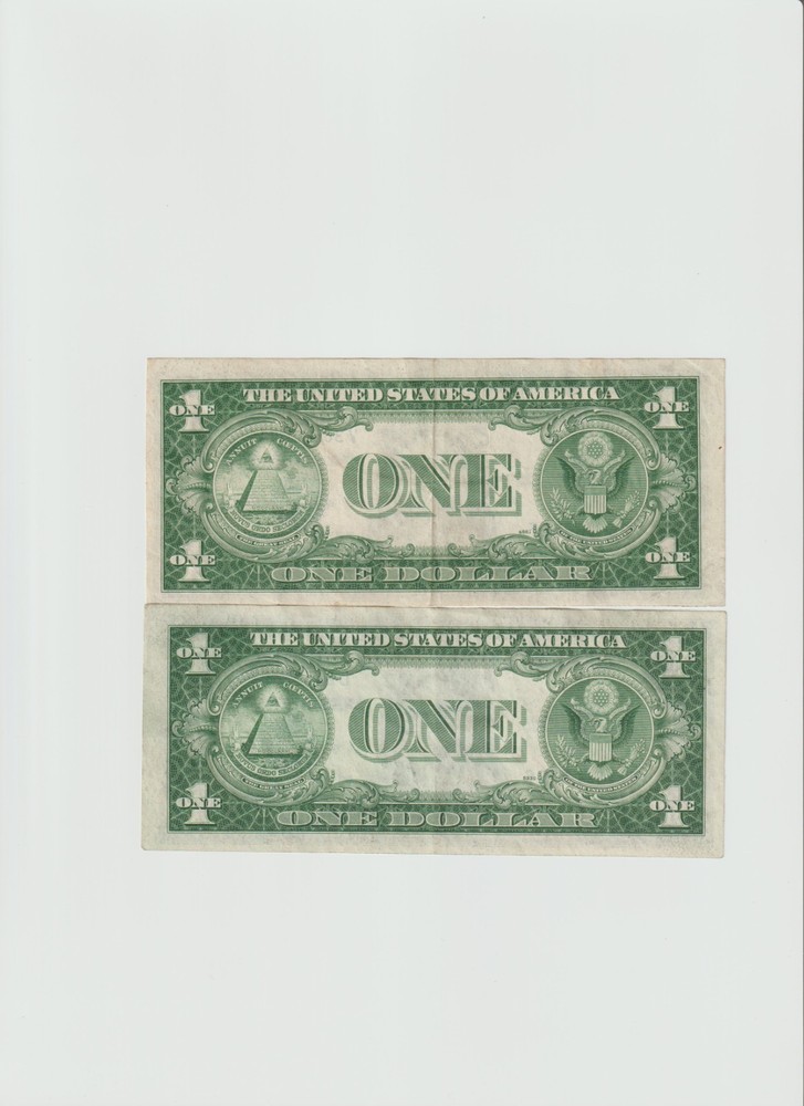 2 Lightly Circulated 1935-D Silver Certificates
