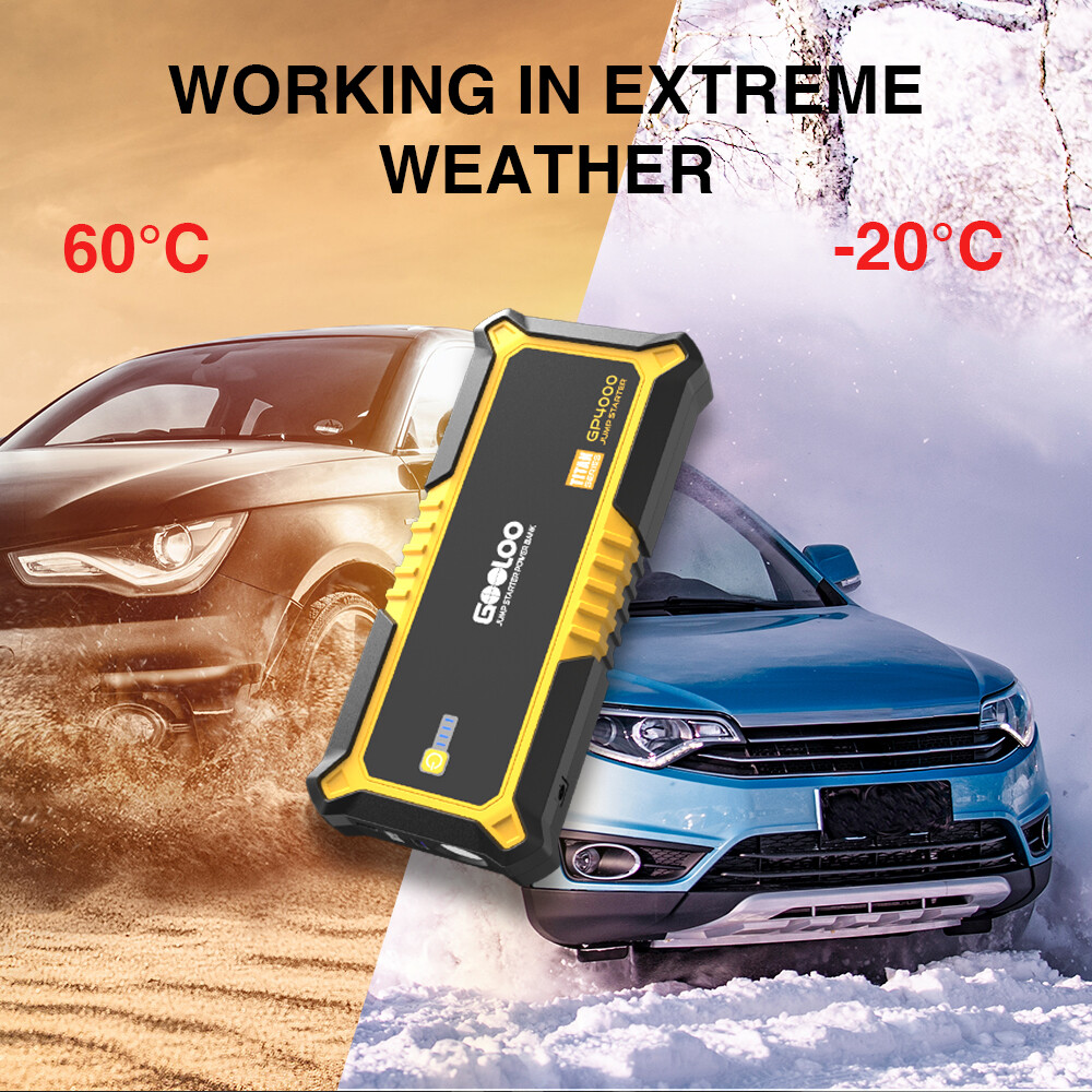 GOOLOO GP4000 4000A Jump Starter Power Bank Car Battery 24000mAh 12V Jump Box US
