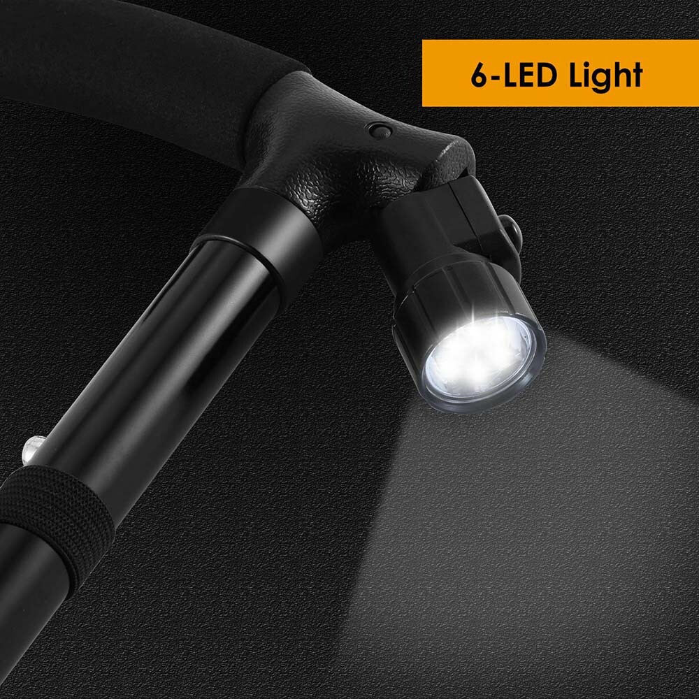 Retractable Straight Posture Cane Walking Adjustable Collapsible Walking Stick