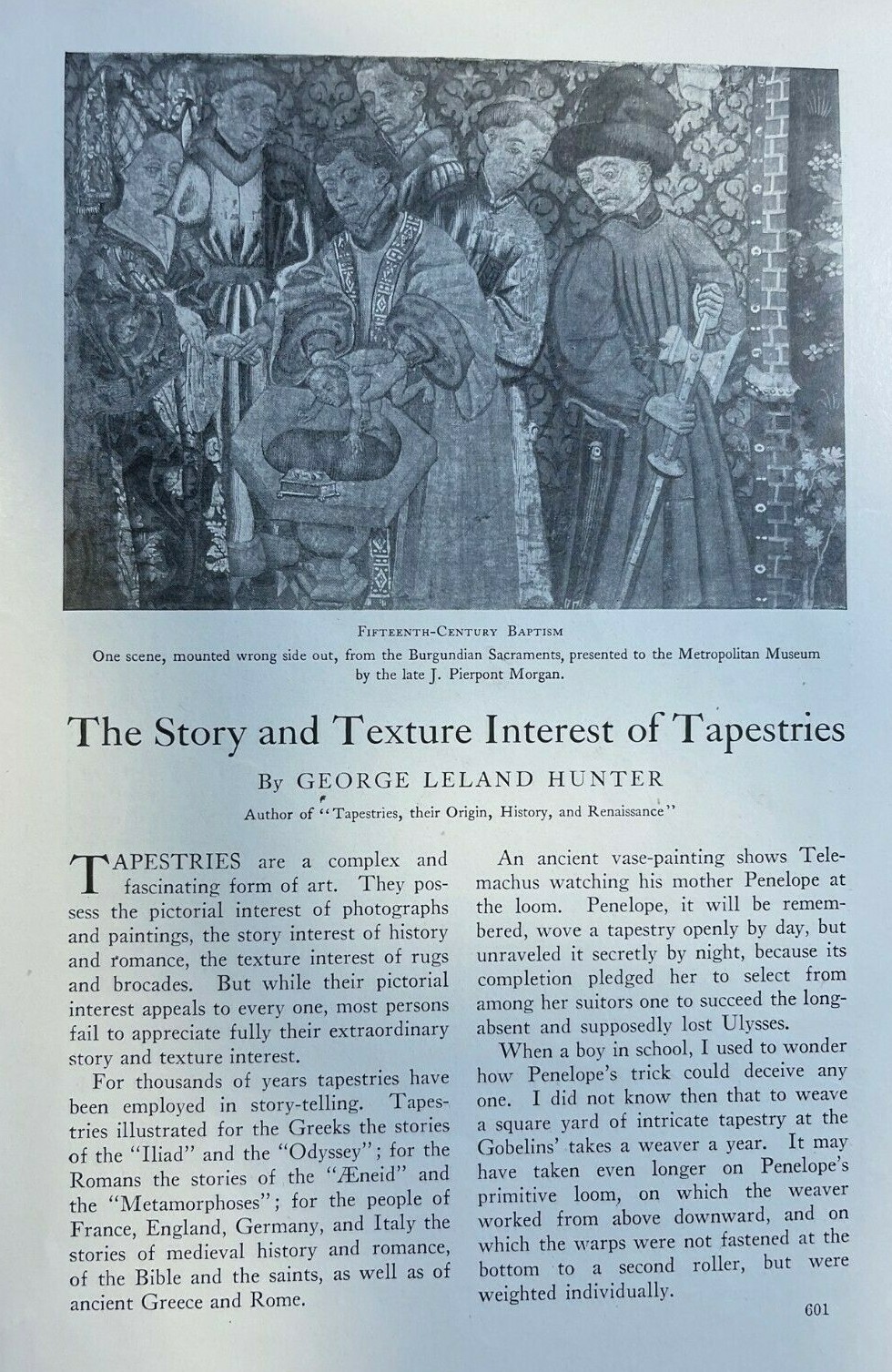 1914 Tapestry Art illustrated
