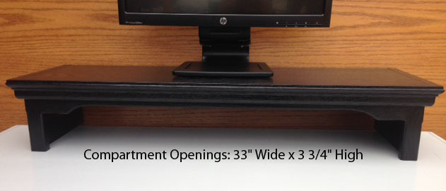 LED LCD TV Riser Stand Traditional Oak