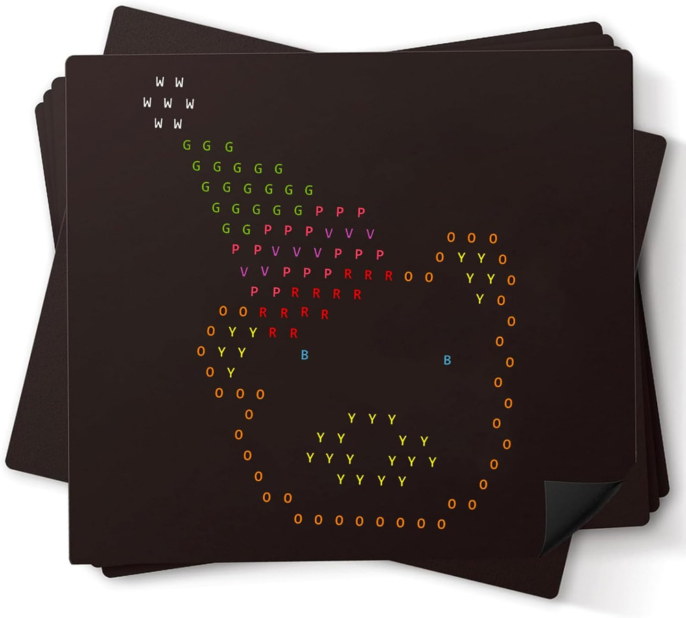 20PCS Refill Templates for Light Up Board,Light Bright Refill Sheets Templates,L