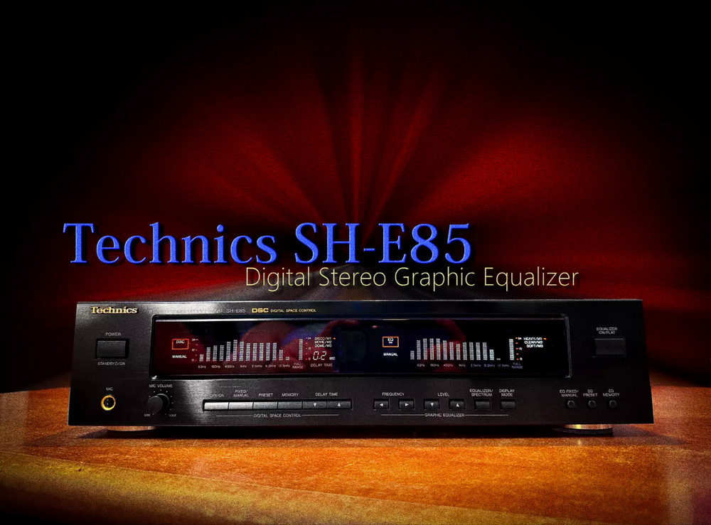 TECHNICS SH-E85 🌈RaRe🌈 Vintage Stereo Digital Equalizer