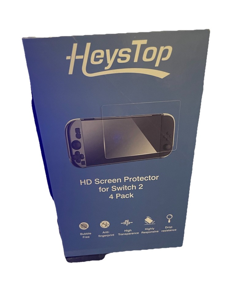 Heystop HD Screen Protector for Nintendo Switch 2 - 4 Pack  BRAND NEW