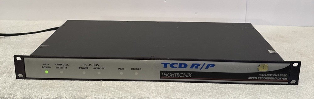 Leightronix TCD R/P Plus-Bus Enabled MPEG Recorder/Player Powers On Read