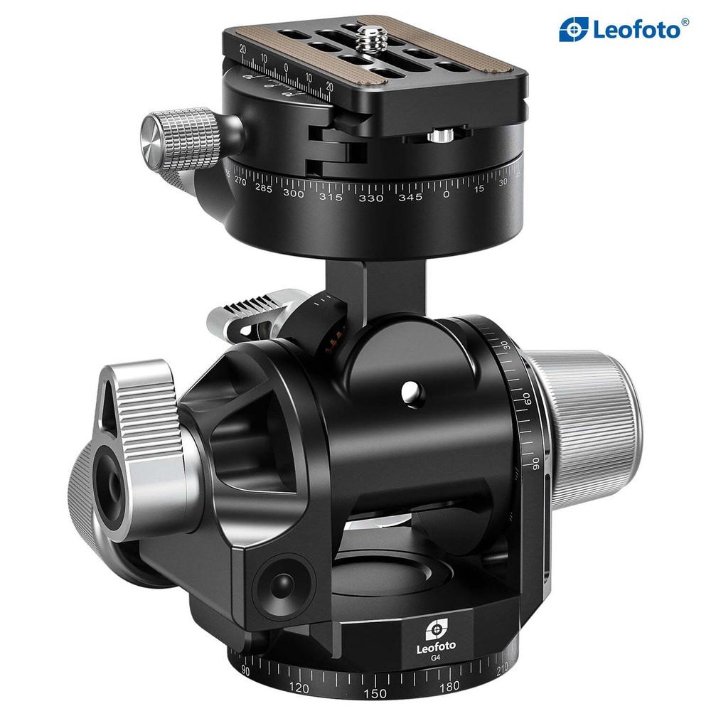 Leofoto G4 Pro Four Way Geared Head Camera Tripod Head | Arca Compatible