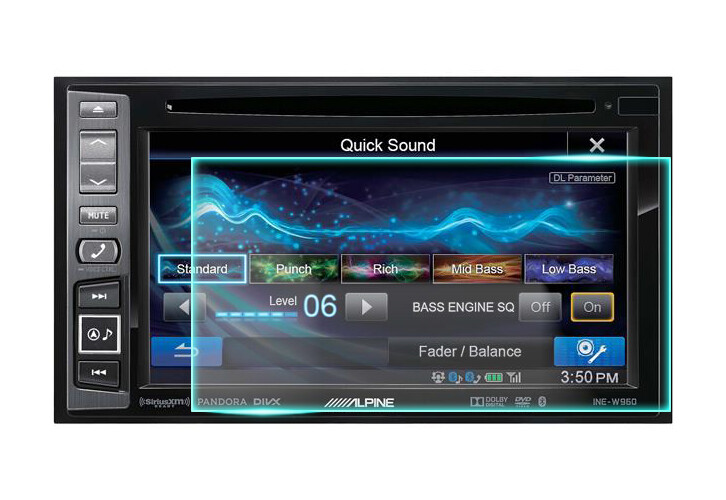 Crystal Clear Screen Protector for Alpine INE-W960 In-Dash Navigation