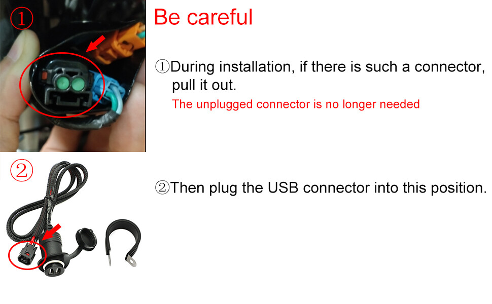 For Honda CRF300L CRF250L Rally Dual USB Accessory Outlet Socket 17on Power Port