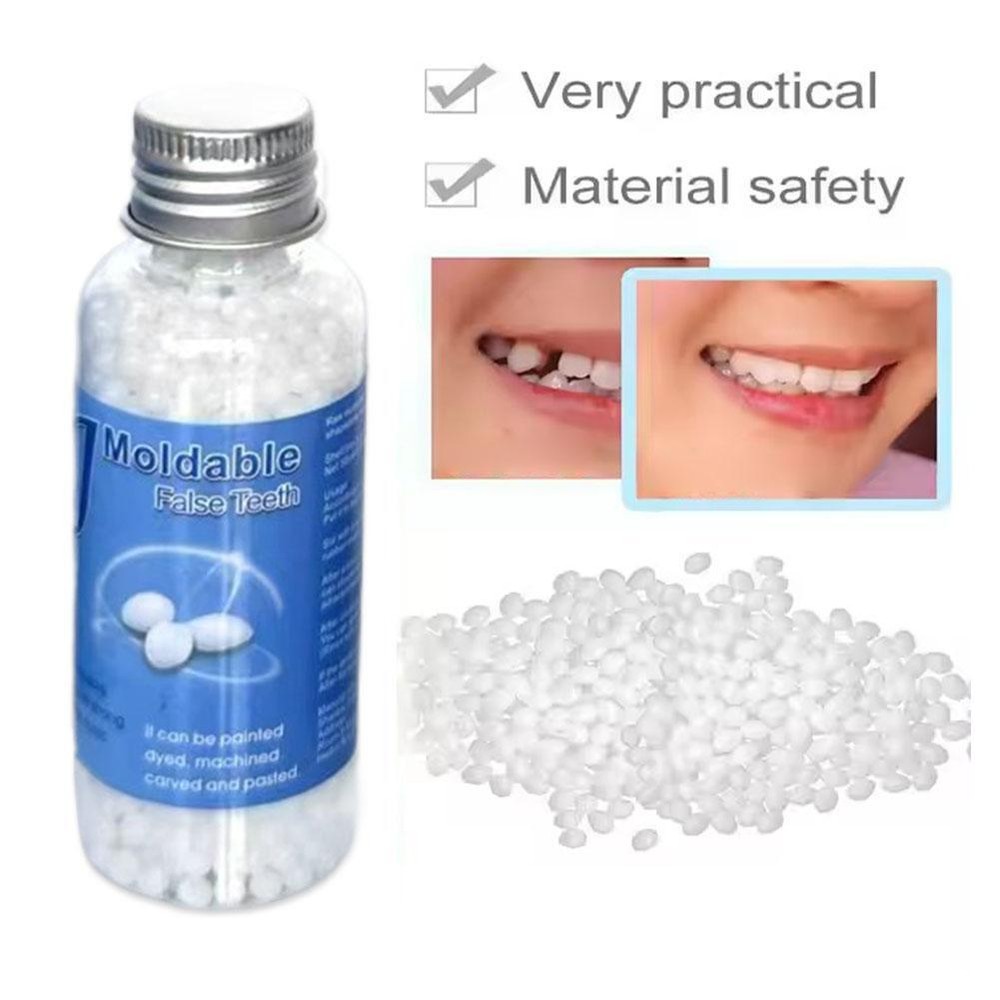 .Tooth Repair Granules Temporary Kit Fitting Beads Reusable Moldable False☆U.S
