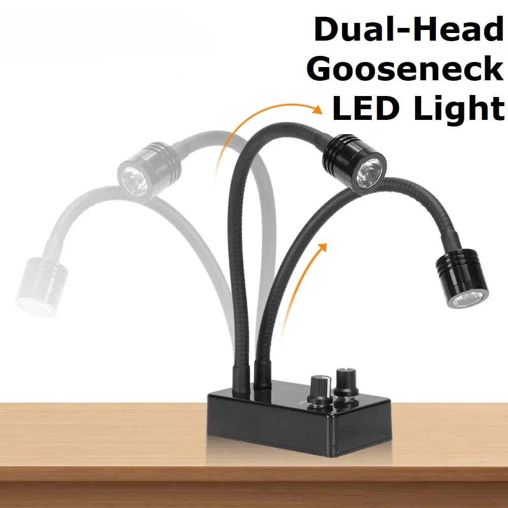 LED Microscope Light Source Gooseneck Lamp Illuminators for Industrial Camera