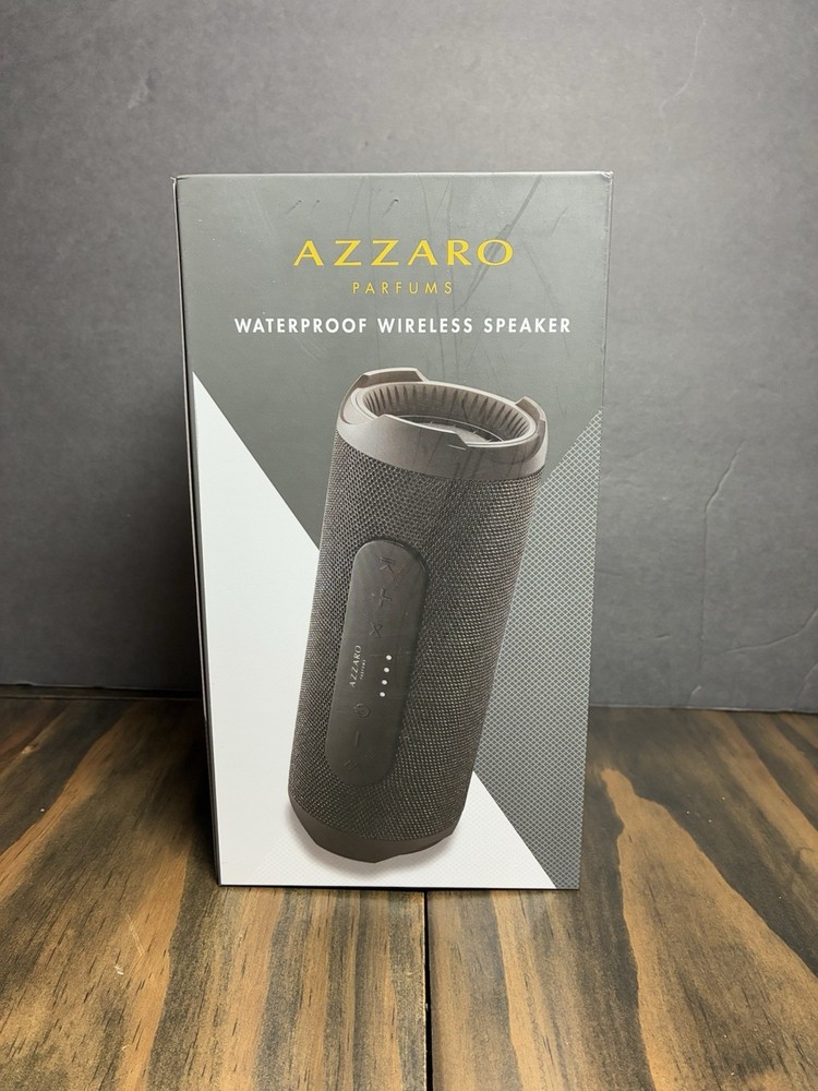 Azzaro Parfums Waterproof Bluetooth & Wireless Speaker New in Box