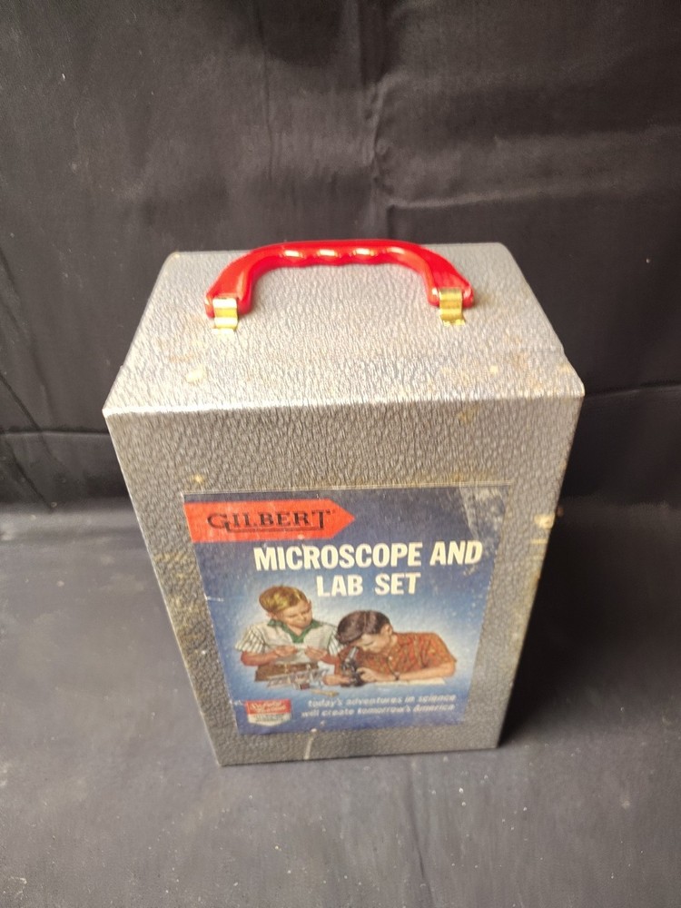 Vintage Gilbert Microscope And Lab Set