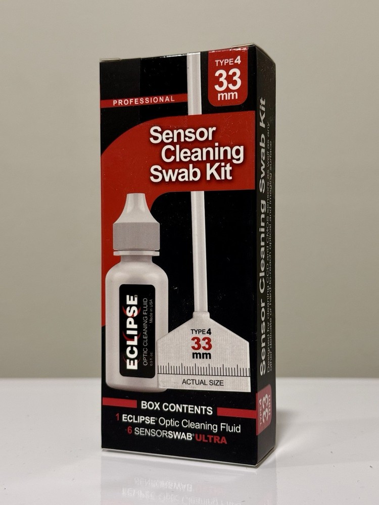 Photographic Solutions Sensor Cleaning Swab Kit Type 4 33mm with Eclipse Fluid
