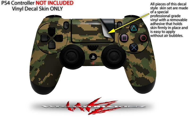 Skin for Sony PS4 Controller WraptorCamo Digital Camo Timber